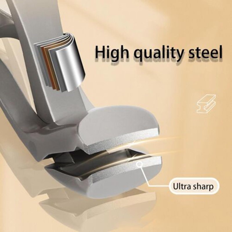 Senior Toenail Clippers | Large Nail Cutter with Angled Head