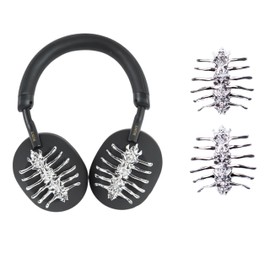 Metal Spine Attachments for Sony WH-1000XM5/Sony XM4/Sony CH520/Sony CH720/JBL Headphones/JBL Headphones, Fashion Headphone Accessories, Headphone Accessories (Silver)