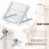 Tandefio 104 Pcs Macrame Board and Metal Adjustable Holder with