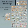 YagCu Journaling Stickers, Paris Series Scrapbook Sticker, Streetscape Junk Journal