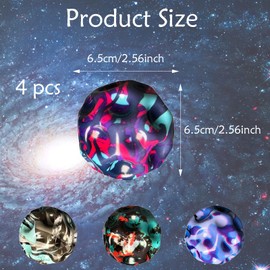 FveVqe 4 Pcs Camouflage High Bouncy Moonball, Educational Toy Spaceballs, Sensory Moon Balls for Kids, Bouncy Balls Toy for Sport Training, Indoor Outdoor Play