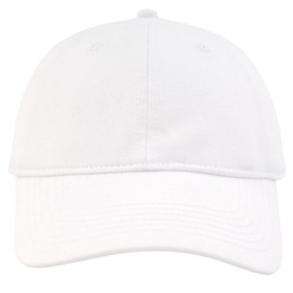 KFQHBQ Washed Cotton Unstructured Baseball Cap for Men Women Retro Classic Gift Golf Dad Hats-White