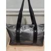 COACH FRAGRANCE WOMENS TOTE BAG NEW DARK GRAY SLIVER SHINY