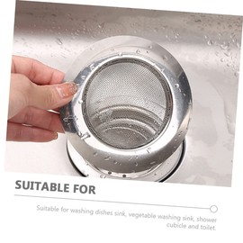 COHEALI 6pcs Stainless Steel Sink Strainer Clogging Drain Filter for Kitchen Bathroom Laundry Sinks Practical Mesh Water Stopper for Capture and Efficient Drainage