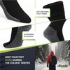 Alvada Merino Wool Hiking Socks Thermal Warm Crew Winter Boot