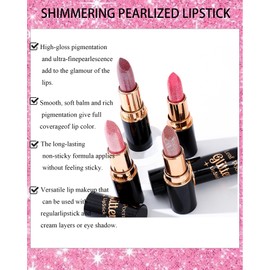 Metallic Rose Pink Glitter Lipstick for Women,Glitter Diamond Shiny Shimmer Nude Lip Gloss Long Lasting Sparkling Waterproof Matte Lipgloss Lipstick,High Pigmented Red Lipstain Lip Color Makeup -03