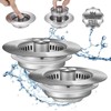 3 in 1 Kitchen Sink Drain Strainer, Stainless Steel Sink