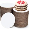 Generic [20/40/100pcs] 8 in White Cakeboard Round,Disposable Cake Circle Base