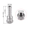 sourcing map 304 Stainless Steel Hose Barb Fitting Coupler, 10mm