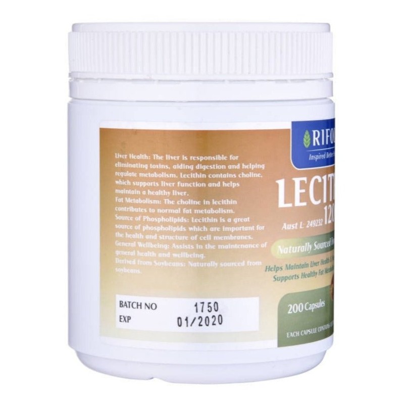 Rifold Lecithin 1200mg 200 Capsules
