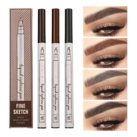 Plumón Para Cejas Lapiz Microblading Aspecto Natural Full Color #2 Brown