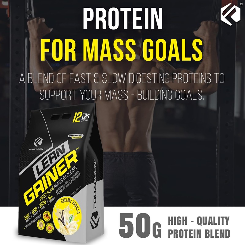 Forzagen Lean Gainer Premium Mass Builder | Mass Gainer Protein
