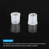 PATIKIL Lamp Pipe Cord Protector, 50 Pcs Plastic Tube Hole