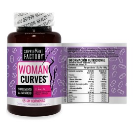 Supplement Factory Woman Curves Mejora y Aumenta tu Busto y Glúteos 60 Cápsulas, con Ingredientes de la + Alta Calidad