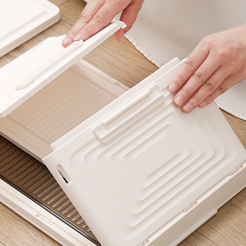 Foldable Storage Box Thickened Large Capacity Sealed Dustproof PP Organizer