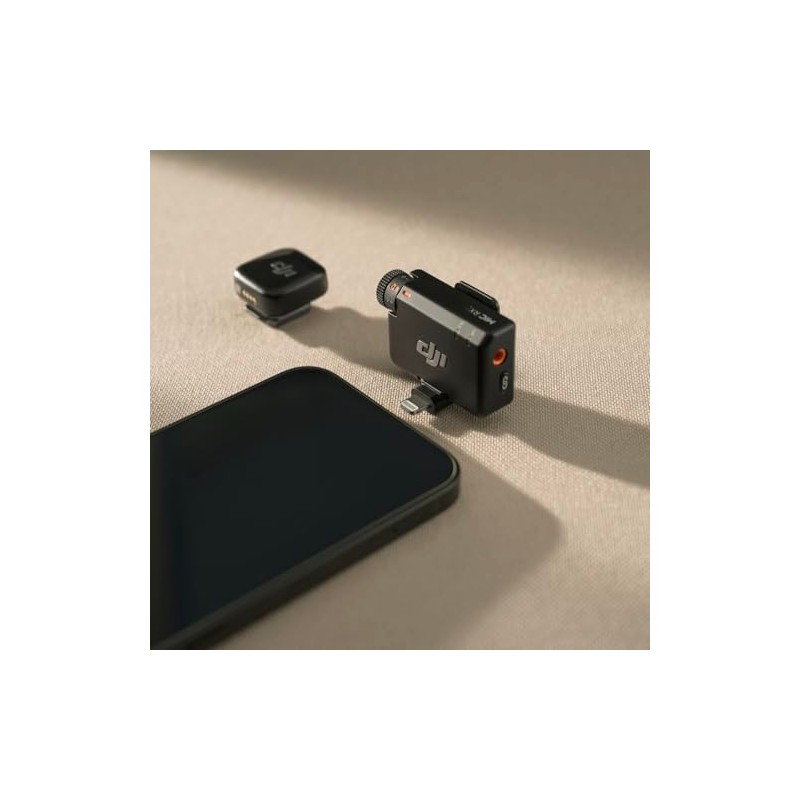 dji Adaptador de teléfono móvil (Lightning) Mic Mini, Compatibilidad Mic