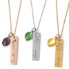Personalization Lab Birthday Gifts for Women, Custom Name Necklace, Birthstone