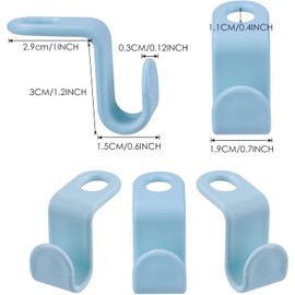 ZXF 40 Pieces Clothes Hanger Connector Hooks, Plastic Cascading Hangers, Saving Organizer Hanger Hooks for Heavy Duty Clothes Closet