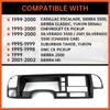 ECOTRIC Double Din Dash Panel Compatible with 1995-2002 GMC Truck