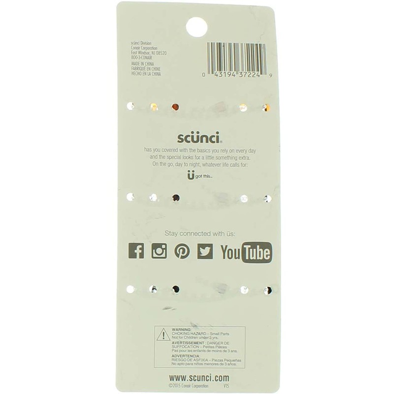 Scunci Effortless Beauty Jaw Hair Clips 3 ea (Pack of