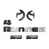 Overlay Emblems Blackout 4RUN Kit 2010-2022 (5pc Overlay Emblem)