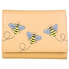 Mala Leather Suri Collection Small Ladies Leather Purse RFID Blocking 3611_92 Yellow