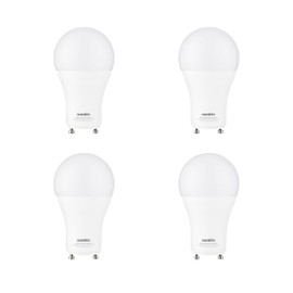Sunlite A19 GU24 Dimmable Light Bulb, 14 Watts (100W Equivalent) 1500 Lumens, 2 Prong LED Twist and Lock Base, UL Listed, Rated for Enclosed Fixtures, 2700K Soft White, 4 Pack