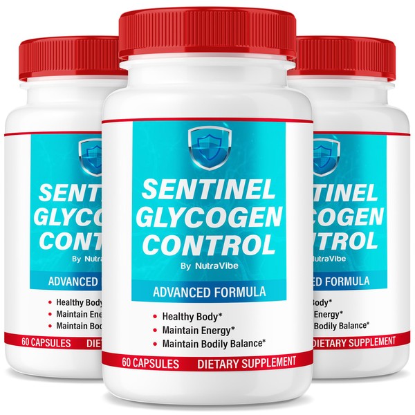 (3 Pack) Sentinel Glycogen Control – Premium Daily Formula with