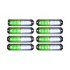 8pcs 12V Sync Ultra Slim 12-LED Surface Mount Flashing Strobe