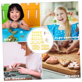 DOITOOL 1 Set Polymer Clay Cutter Set DIY Tools for Jewelry Making Safe Plastic Earring Cutters for Crafting Unique Earrings Pendants