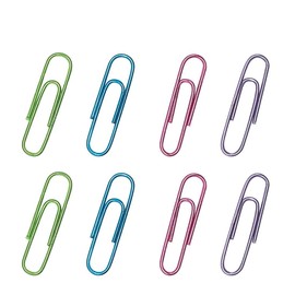 Small 300 Pack 33mm Paper Clips - Assorted Color Office Supply Accessories - Cute Paper Needle - Multicoloured Bookmark