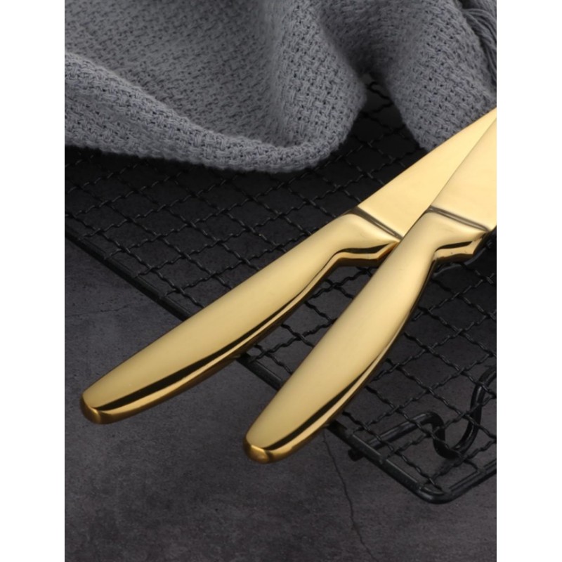 Buyer Star Steak Knife Set, 4-Piece Serrated Steak Cutlery Steak