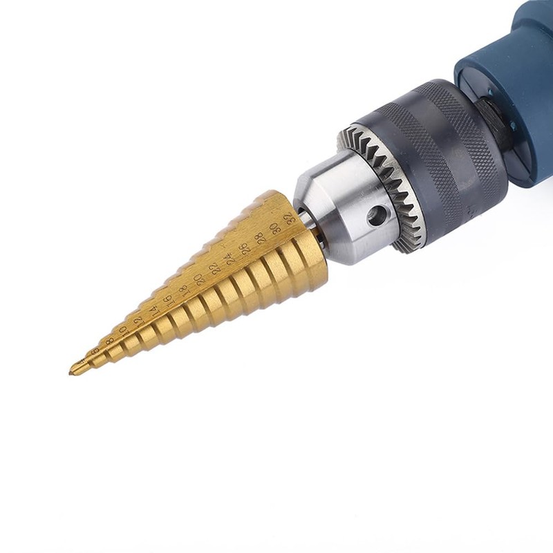 Shallho 1/4 Inch Hexagon Shank 4-32 mm Titanium Coated Spiral
