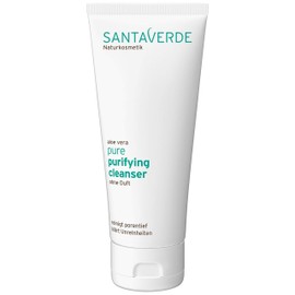 Santaverde Pure purifying cleanser / cleansing gel / facial cleansing / cleans deep pores and clears impurities / removes make-up and dirt / sensitive and blemished skin / without fragrance / 100 ml