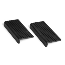 Beatello 2-Pc Bass Drum Hoop Guard | L-Shaped Silicone Pad for Vibration Absorption & Scratch Protection | Essential Drum CareColor: Black
