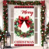 Christmas Wreath Door Cover