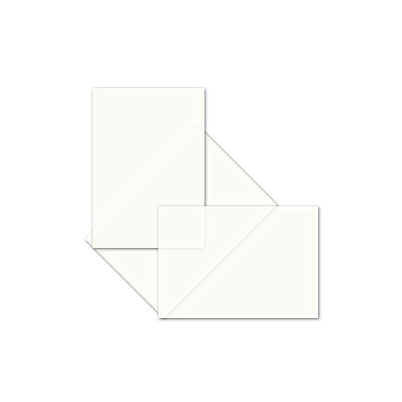Gustav Neuser 50 x Unfolded Simple Insert Paper for B6