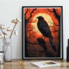Kaliosy 5D Diamond Art Kits for Adults Crow Bird by