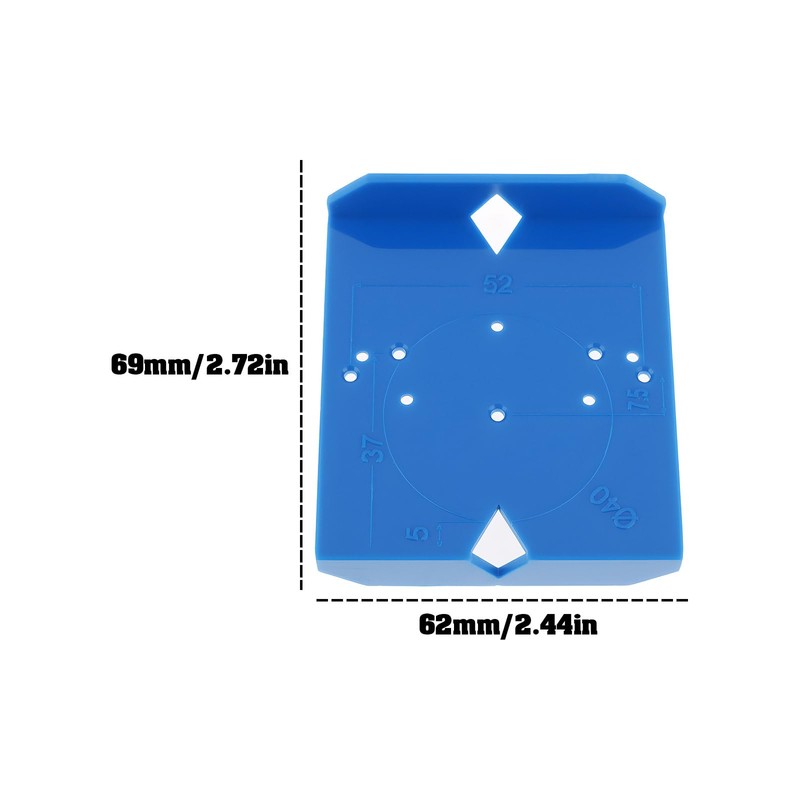 Briny River 6pcs 35mm 40mm Concealed Hinge Jig Punch Locator