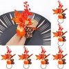 Thanksgiving Napkin Rings Set of 6 Fall Napkin Rings Fall