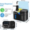Richenda 4-in-1 Soap Dispenser with Dishcloth Hanger & Sponge Holder