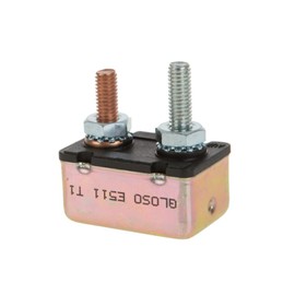 GLOSO Circuit Breakers Stud Bolt Type for Truck Bus RV Automotive Motorcycle No Bracket Metal Cover Auto Reset (T1) - 1 Pack (15A) E511