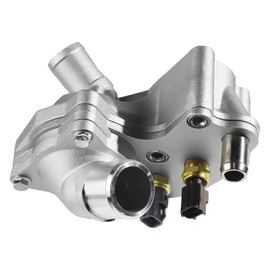 Aluminum Thermostat Housing Assembly Compatible with Ford Explorer 2001-2005, for Ranger 2001-2011, for Mazda B4000 2001-2008, for Mercury Mountaineer 2001, OE: SK121093 4L5E8A586AB
