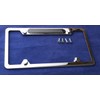 Stainless Steel Polished Mirror License Plate Frame Carbon Fiber Domed