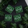 Mad Monkey Green & White Standard Football Coaster