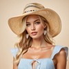 DOCILA Straw Cowboy Hat Bands Women Men, Bead/Star Western Cowgirl