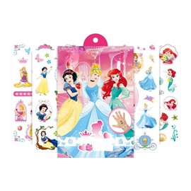 FEIFEI'S BOW 4 Sheets Kids Girls Princess Elsa Mermaid Temporary Tattoos Sticker Birthday Party Bag Fillers Favors Supplies Gifts Goodies,Fake Waterproof Temporary Tattoo Set (Pattern 7)