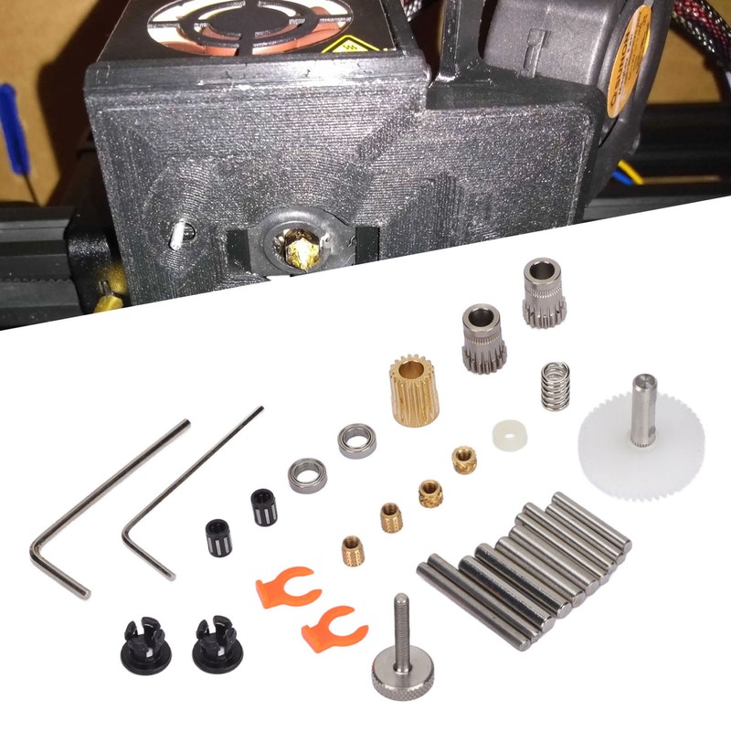 Double Pulley Extruder Kit Double Concave Gear Design Stable Feed