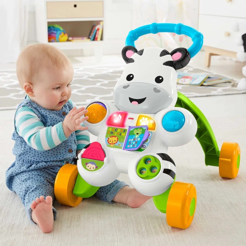 Andadera Para Bebés Fisher Price Cebra De Aprendizaje Blanco