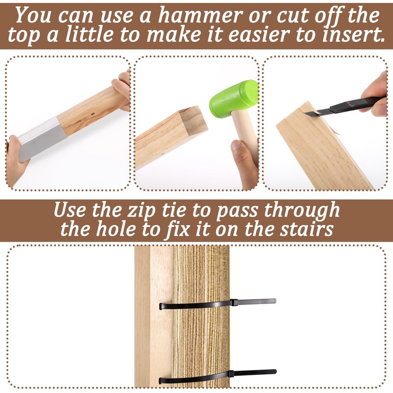 No Hole Stairway Baby Gate Adapter-1Pcs Solid Wood Extra Tall